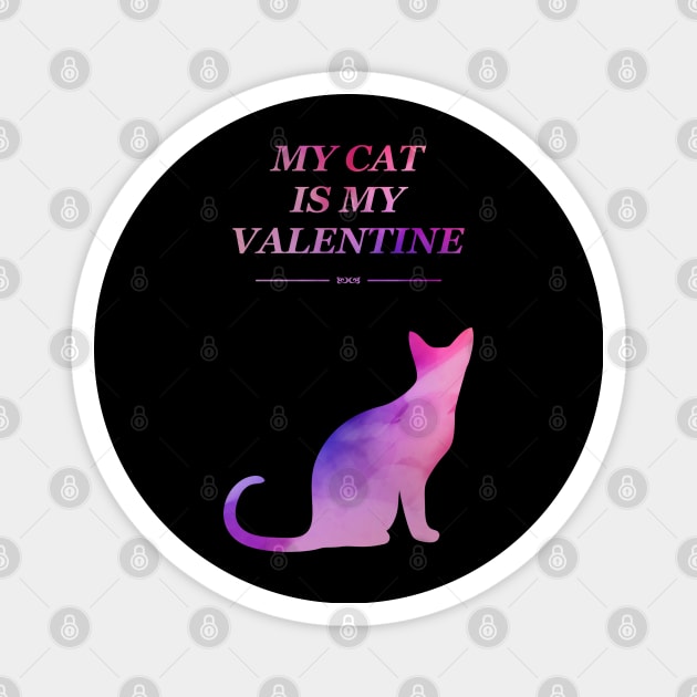 My Cat Is My Valentine Magnet by Masahiro Lab